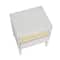 Hello Honey® Crawford 24" Solid Wood Nightstand with Storage Drawers and Cane Detail